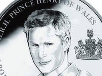 Монета с изображением принца Гарри, иллюстрация с сайта royalmint.com Монета с изображением принца Гарри, иллюстрация с сайта royalmint.com