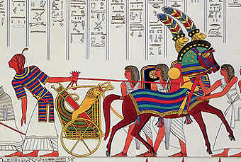 Колесница Рамзеса II, изображение из храма Абу Симбел. Фото с сайта oupouaout.org Колесница Рамзеса II, изображение из храма Абу Симбел. Фото с сайта oupouaout.org