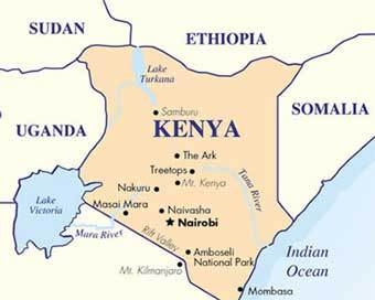 Карта Кении. Изображение с сайта: http://www.goway.com Карта Кении. Изображение с сайта: http://www.goway.com