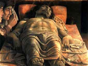 Андреа Мантенья "Мертвый Христос". Репродукция с сайта uic.edu Андреа Мантенья "Мертвый Христос". Репродукция с сайта uic.edu