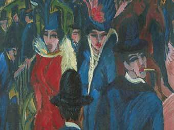 Фрагмент "Уличной сценки" Кирхнера с сайта дома Christie's Фрагмент "Уличной сценки" Кирхнера с сайта дома Christie's
