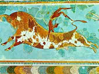 Фреска из Кносского дворца с сайта culture.gr Фреска из Кносского дворца с сайта culture.gr