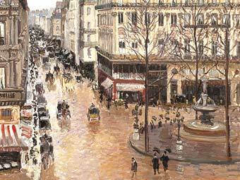 Камиль Писсарро "Улица Сент-Оноре". Репродукция с сайта museothyssen.org Камиль Писсарро "Улица Сент-Оноре". Репродукция с сайта museothyssen.org