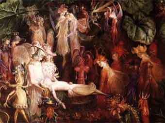 "Похороны феи" Джона Анстера Фитцджеральда. Иллюстрация с сайта faeriefae.50megs.com "Похороны феи" Джона Анстера Фитцджеральда. Иллюстрация с сайта faeriefae.50megs.com